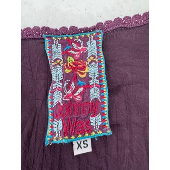 "Johhny Was" Assic, Embroidered ,Tunic Top, XS , Gypsy, Artsy, PLZ SEE PICS !! - Picture 7 of 13